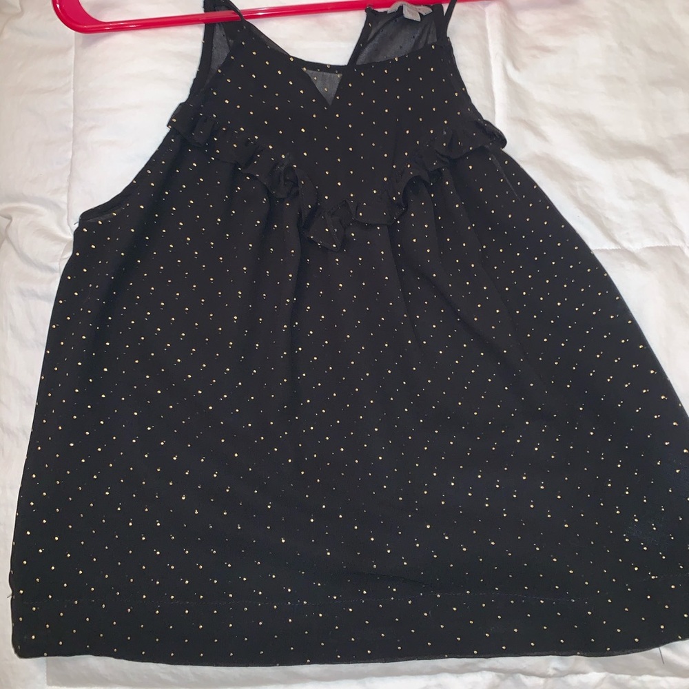black and gold blouse